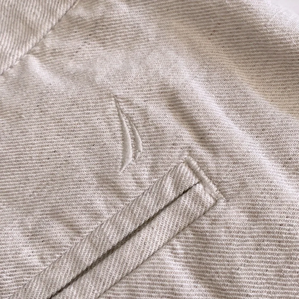 {NWT} Nautica | Linen Cotton Blend Classic Fit Flat Front Short Wheat Flax (36) - Picture 14 of 15